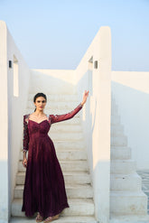 Camille Twist Dress - Royal Purple
